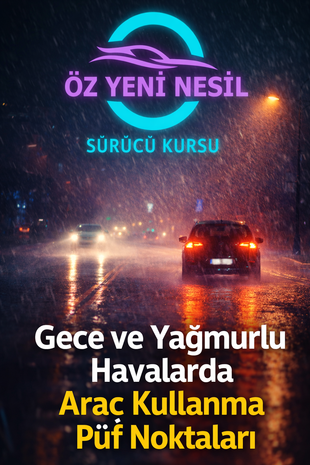 Gece ve Yağmurlu Havalarda Araç Kullanmanın Püf Noktaları
