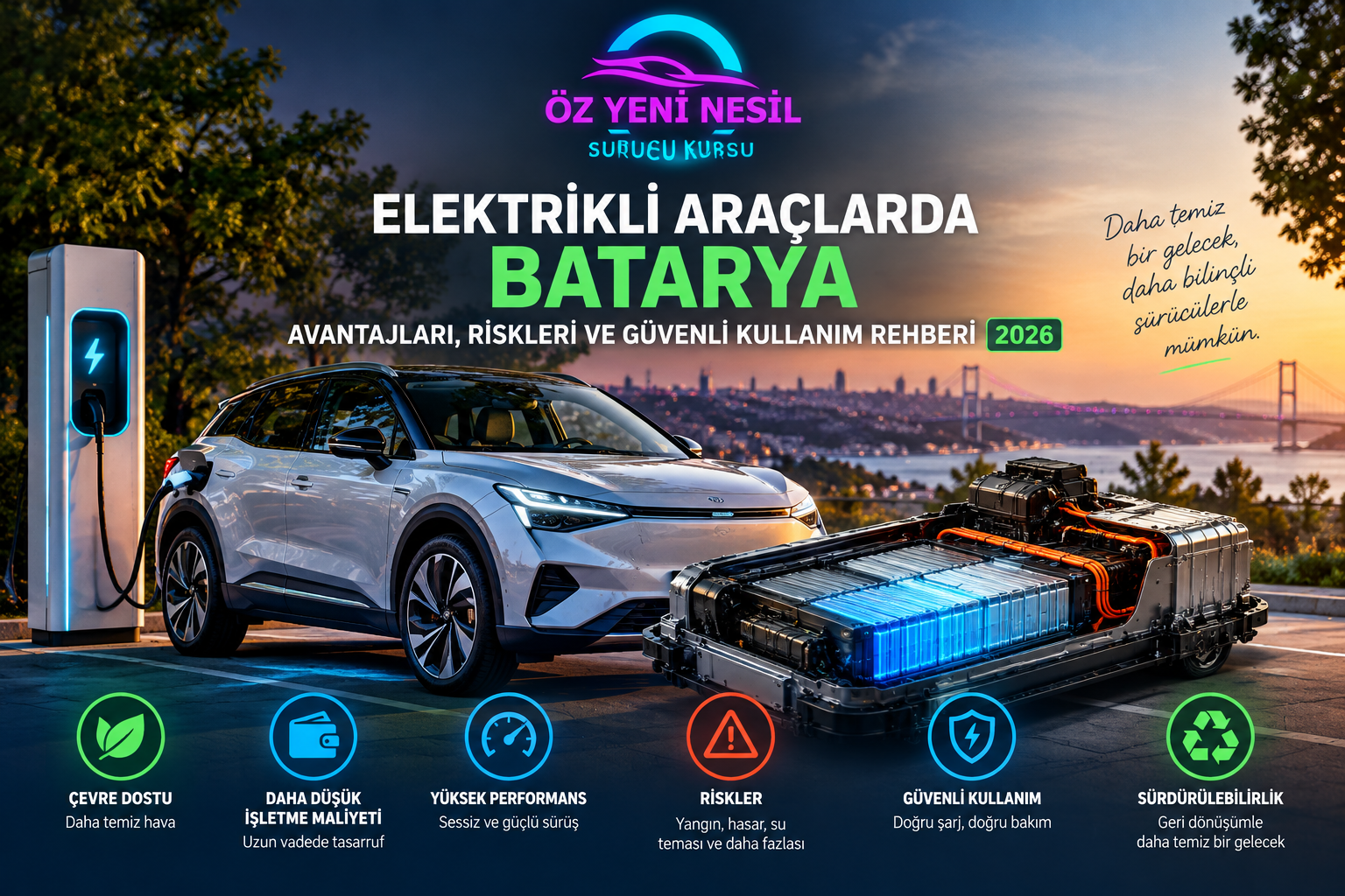 Elektrikli Araçlarda Batarya: Avantajları, Riskleri ve Güvenli Kullanım Rehberi (2026)