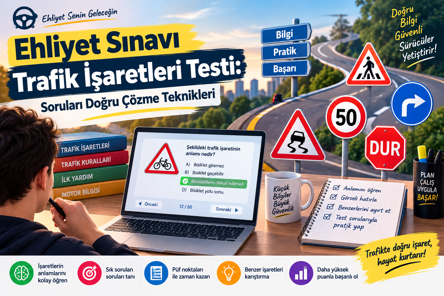Ehliyet Sınavı Trafik İşaretleri Testi: Soruları Doğru Çözme Teknikleri